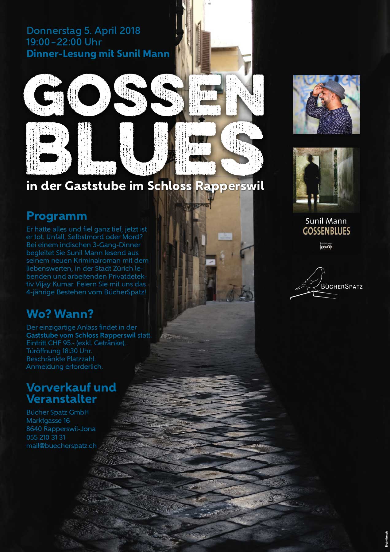 Plakat A3 Lesung Gossenblues