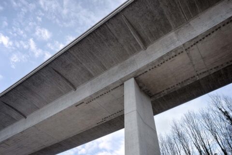 Autobahnbrücke Glattfelden schräg