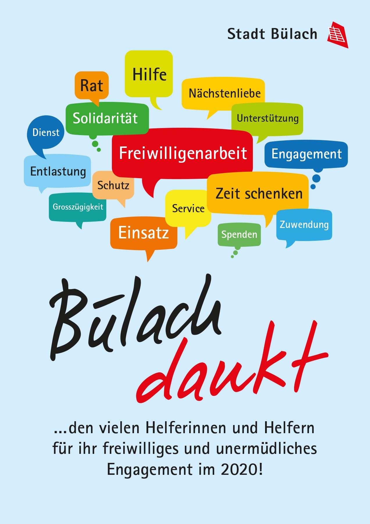 Plakat A4-Bülach dankt